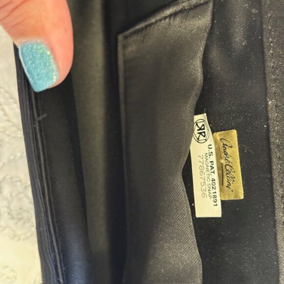 ANDRE CELLINI Black Evening Shoulder Bag Purse Magnetic Snap U.S. Pat 4021891 - Picture 4 of 9